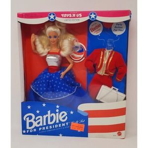 Barbie For President Set Toys R Us Limited Edition Mattel #3722 NRFB 1991